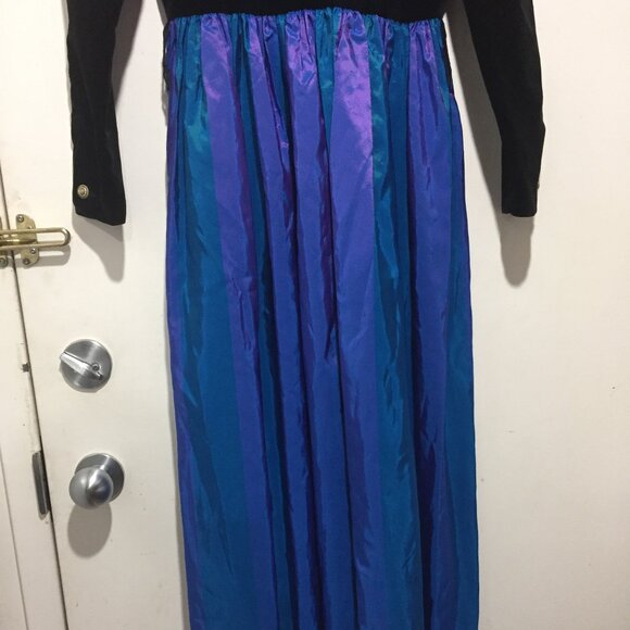 VINTAGE LAURA ASHLEY CUTOUT V BACK DRESSES SIZE 10 - Picture 6 of 7